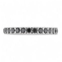 Anillo Diamantes Negros Isaure – Oro de 18K y Diamantes Naturales