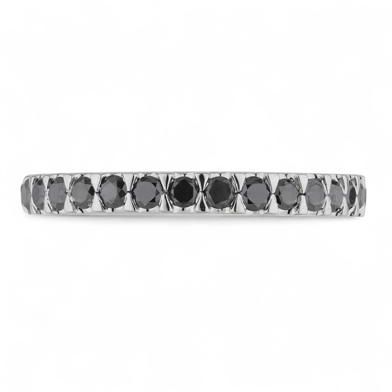 Bague Diamants Naturels Noirs Isaure en Or 18K