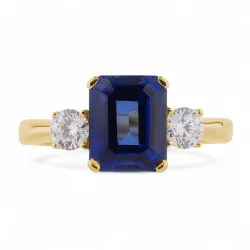 Bague Saphir Bleu et...