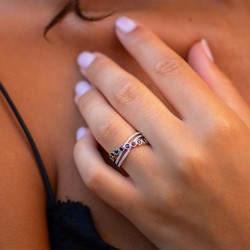 Anillo Justine – Diamantes Naturales y Oro de 18K l Celinni