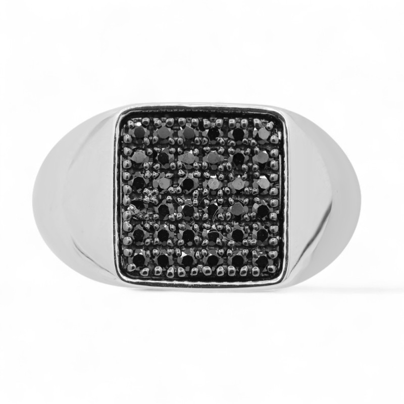 Bague Diamants Noirs Isadora Princesse