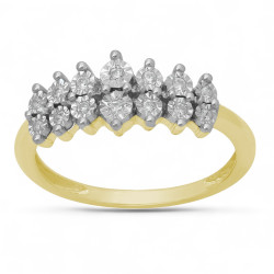 Elsa Ring – 18K Goud en Natuurlijke Diamanten l Celinni