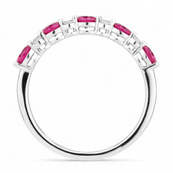 Lea Pink Sapphire Ring – 18K Gold and Natural Diamonds