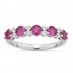Lea Pink Sapphire Ring – 18K Gold and Natural Diamonds