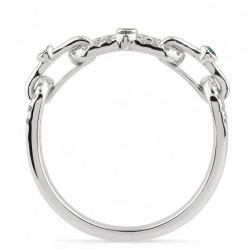 Wendy Emerald Ring – 18K Gold and Natural Diamonds l Celinni