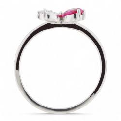 Anillo Rubí Kheira – Oro de 18K y Diamantes Naturales