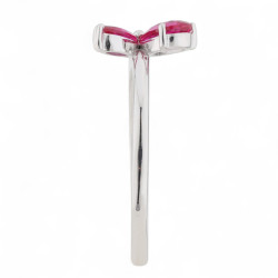 Anillo Rubí Kheira – Oro de 18K y Diamantes Naturales