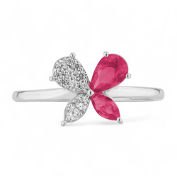 Anillo Rubí Kheira – Oro de 18K y Diamantes Naturales