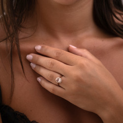 Roze saffier ring Valeria – 18K goud en diamanten l Celinni