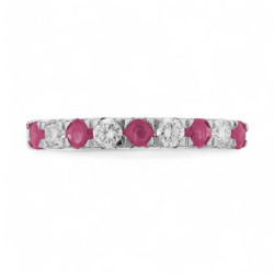 Bague Saphir rose et...