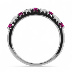 Anillo Zafiro Rosa Marine – Oro de 18K y Diamantes Naturales