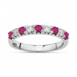 Anillo Zafiro Rosa Marine – Oro de 18K y Diamantes Naturales
