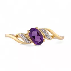 Bague Améthyste et Diamants...