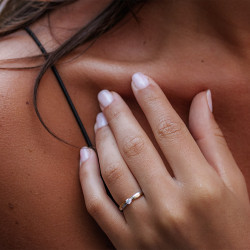 Gisèle Ring – 18K Gold and Natural Diamond | Celinni