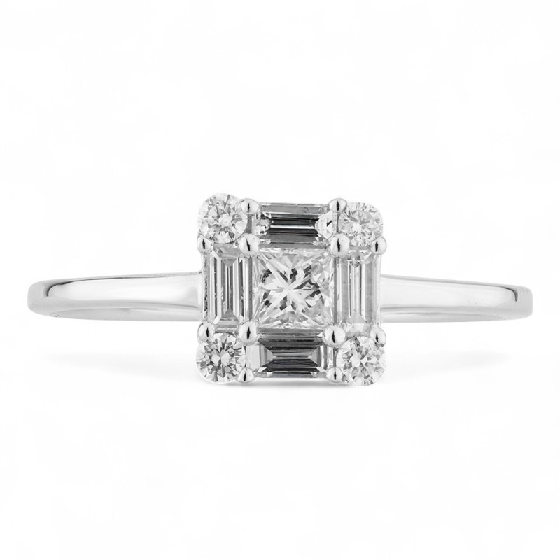 Anillo de Diamantes Naturales Ava en Oro de 18K