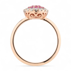 Maïwenn Ruby Ring – 18K Gold and Natural Diamonds l Celinni