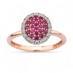 Maïwenn Ruby Ring – 18K Gold and Natural Diamonds l Celinni