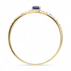 خاتم Maelle بالسافير الأزرق – ذهب عيار 18 قيراط وألماس طبيعي