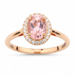 Valeria Pink Sapphire Ring – 18K Gold & Natural Diamonds