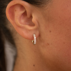 Myla diamanten creolen in 18K goud | Celinni