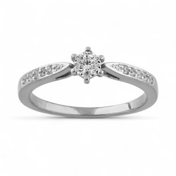 Anillo Felicia de Diamantes Naturales en Oro de 18K Celinni