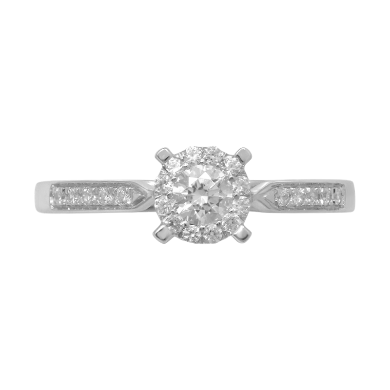 Bague Diamants Naturels Sylvaine en Or 18K