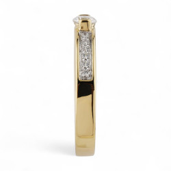 Cecile Ring – Solitaire 18K Goud en Natuurlijke Diamanten