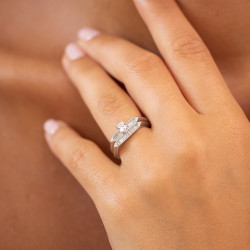 Aude Ring – 18K Goud en Natuurlijke Diamanten | Celinni