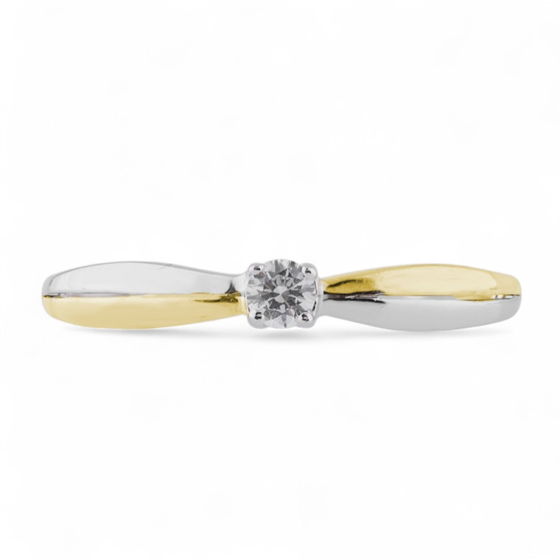 Gisele Ring in 18K Gold with Natural Diamond