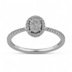 Anillo Clara Ovalado – Oro de 18K y Diamantes Naturales