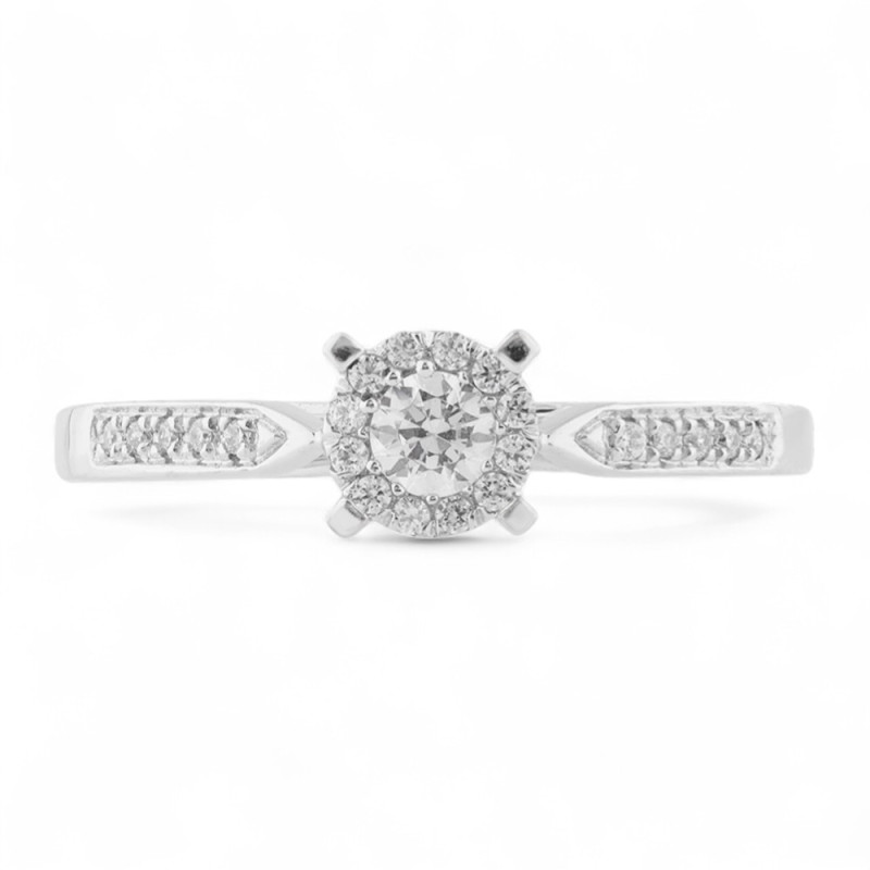 Anillo Delia en Oro de 18K con Diamantes Naturales