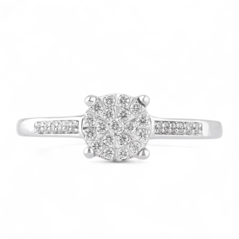 Maxima Ring met Natuurlijke Diamanten in 18K Goud