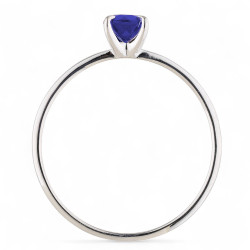 Megane Blue Sapphire Ring – 18K Gold and Natural Diamonds
