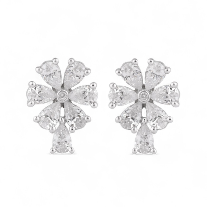 Pendientes Zoé – Oro de 18K y diamantes naturales | Celinni