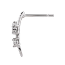 Patricia Diamond Stud Earrings in 18K Gold | Celinni