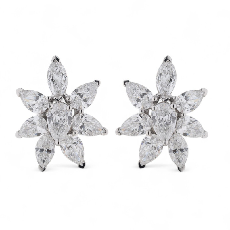 Diamant-Ohrringe Nelly aus 18K Gold | Celinni