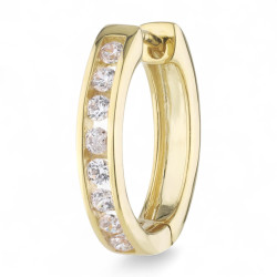 Creolen Nadia aus 18K Gold & natürlichen Diamanten | Celinni