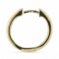 Pendientes de aro Nadia – Oro de 18K y diamantes naturales