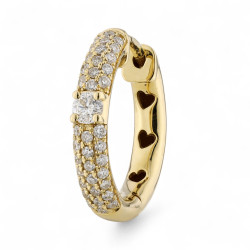 Pendientes de aro Myla – Oro de 18K y diamantes naturales