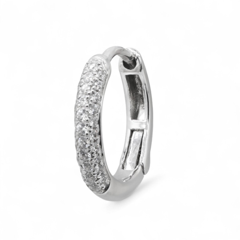 Pendientes de aro Morgane – Oro de 18K y diamantes naturales