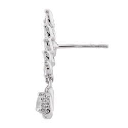 Pendelohrringe Noa aus 18K Gold & natürlichen Diamanten