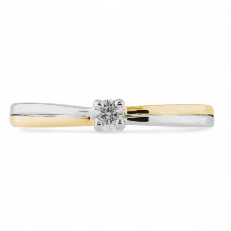 Anillo Grace de Diamante Natural en Oro de 18K