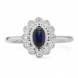 Bague Saphir Bleu et...