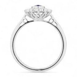 خاتم Katia بالياقوت الأزرق – ذهب عيار 18 قيراط وألماس طبيعي