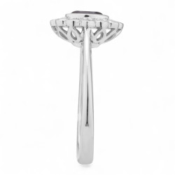 Anillo Zafiro Azul Katia – Oro de 18K y Diamantes Naturales