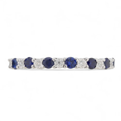 Bague Saphir Bleu et...