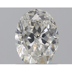 الماس على شكل بيضاوي بوزن 0.75 قيراط