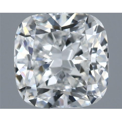 الماسة بشكل وسادة براقة بوزن 0.55 قيراط