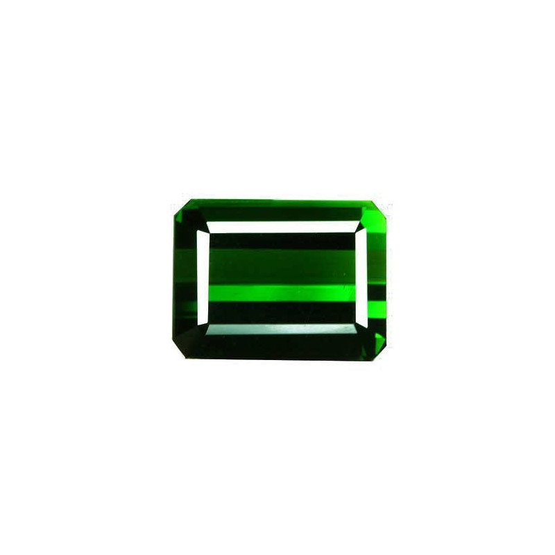 RECTANGULAR-cut Chrome Tourmaline Basil Green 17.10 carats