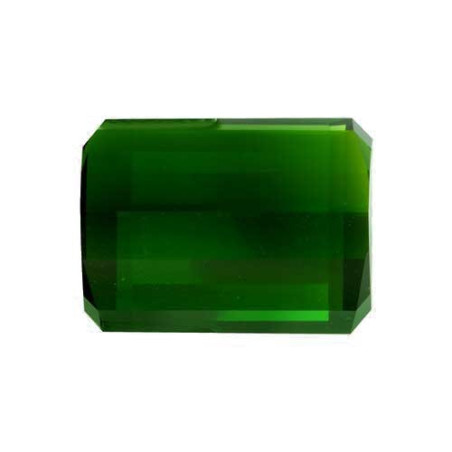 RECTANGULAR-cut Chrome Tourmaline Basil Green 17.10 carats